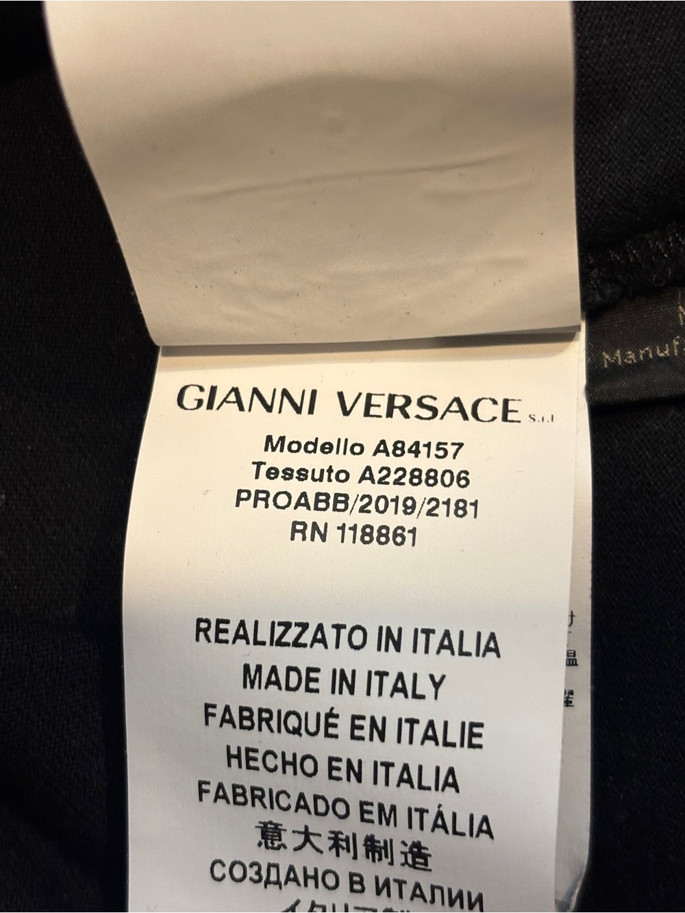 Versace Rhinestone Tee - Picture 6 of 6